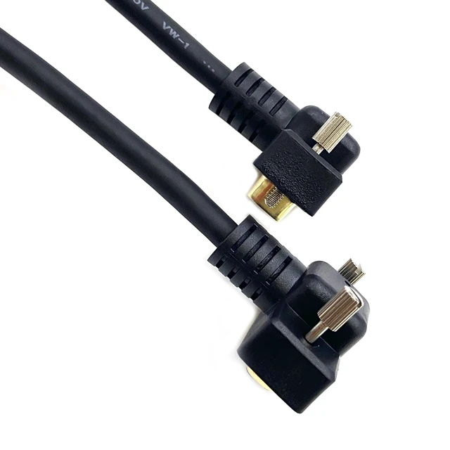 Alt view image 4 of 5 - Aoikknuw 16.4ft DB9 9Pin RS232 Serial Extension Cable, Male to Female 270 Degree Right Angle COM Port Gold Plated Connector for PC, Printer, Industrial Equipment 5 Meters
