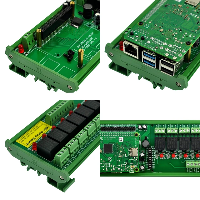 Alt view image 4 of 5 - DIN Rail Mount 8 SPDT IoT Power Relay Module for Raspberry Pi