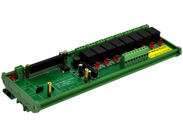 Alt view image 2 of 5 - DIN Rail Mount 8 SPDT IoT Power Relay Module for Raspberry Pi