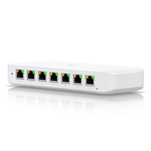 Alt view image 2 of 5 - Ubiquiti A Compact, 8-Port, Layer 2 GbE PoE Switch with Versatile, W128792509 (GbE PoE Switch with Versatile mounting Options.)
