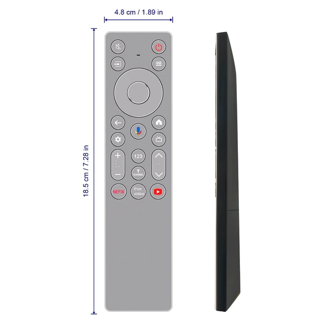 Alt view image 2 of 5 - ALLIMITY Replacement Voice Backlight Remote Control fit for TCL QM8K Series ^^ Mini LED QLED 4K HDR TV 75QM8K 65QM8K 85QM8K 98QM8K