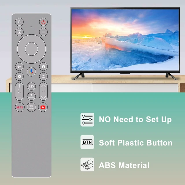 Alt view image 3 of 5 - ALLIMITY Replacement Voice Backlight Remote Control fit for TCL QM8K Series ^^ Mini LED QLED 4K HDR TV 75QM8K 65QM8K 85QM8K 98QM8K
