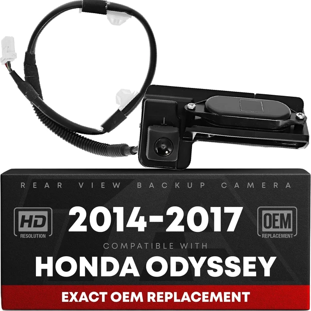 Main image of Rear View Backup Camera, Reverse Park Assist - Compatible with 2014-2017 Honda Odyssey - OEM 74810TK8A30, HO1960119