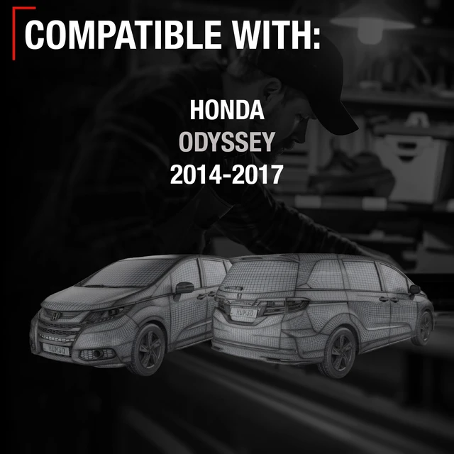 Alt view image 5 of 5 - Rear View Backup Camera, Reverse Park Assist - Compatible with 2014-2017 Honda Odyssey - OEM 74810TK8A30, HO1960119