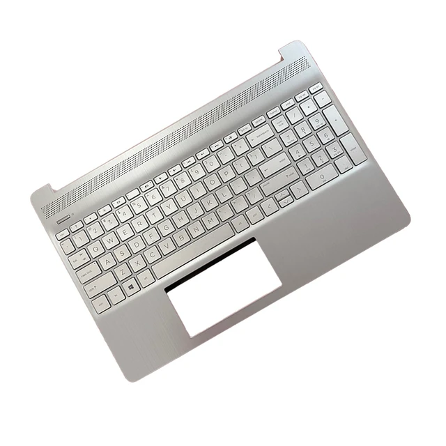 Alt view image 4 of 5 - JADTRXU M17184-001 L63578-001 Replacement Upper Case Palmrest for HP 15T-DY 15-DY 15-EF 15Z-EF 15s-eq 15s-fq 15s-er 15s-fr Series Laptop Top Cover Non-Backlit Keyboard Assembly(Natural Silver)