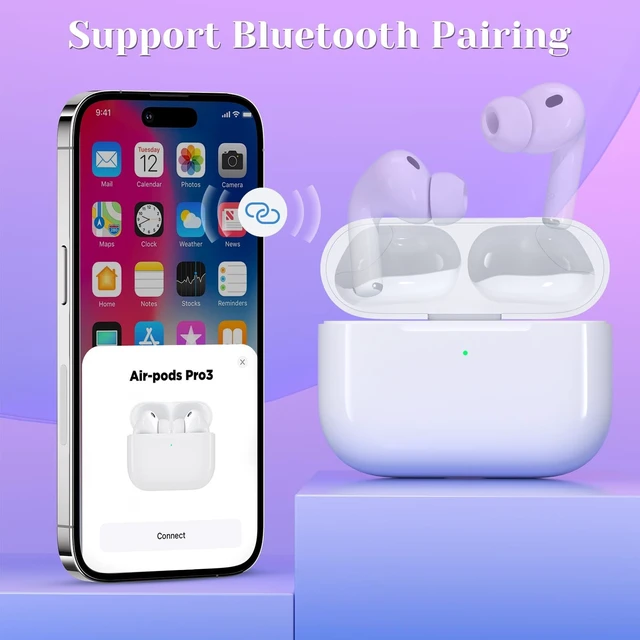 Alt view image 5 of 5 - Compatible for AirPods Pro 3 Gen Wireless Charging Case, Type C Charging Port Charging Case for AirPod Pro 3 Charging Case with Bluetooth Touch Sensing
