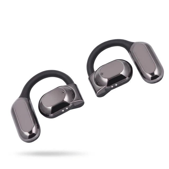 Main image of Bewinner Open Ear Earbuds, Outside The Ear Cordless Ear Headphones with Earhooks, Bluetooth Noise Cancelling Open Air Conduction Earbuds with AI Translation (Black)