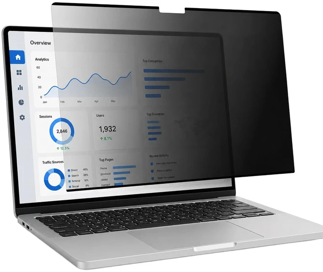 Main image of Deff Privacy Screen for MacBook Pro 16-Inch, Removable Nano-Suction