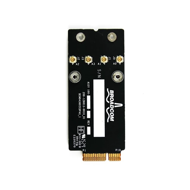 Alt view image 5 of 5 - iPartsleader Airport Wireless Network Card BCM943602CDP Replacement for iMac 21" A1418 and 27" A1419 WiFi Bluetooth 4.2 Dual-Band Airport Network Card 802.11a/b/g/n/ac (Late 2015-Mid 2017)