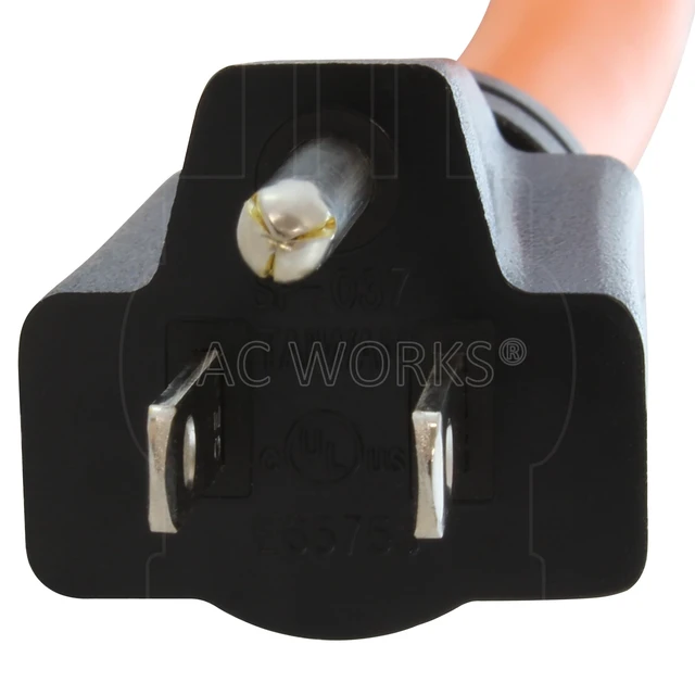Alt view image 3 of 5 - AC WORKS Locking Adapter Household 15Amp 5-15P Plug to Locking 20Amp L5-20R Female Connector (Flexible)