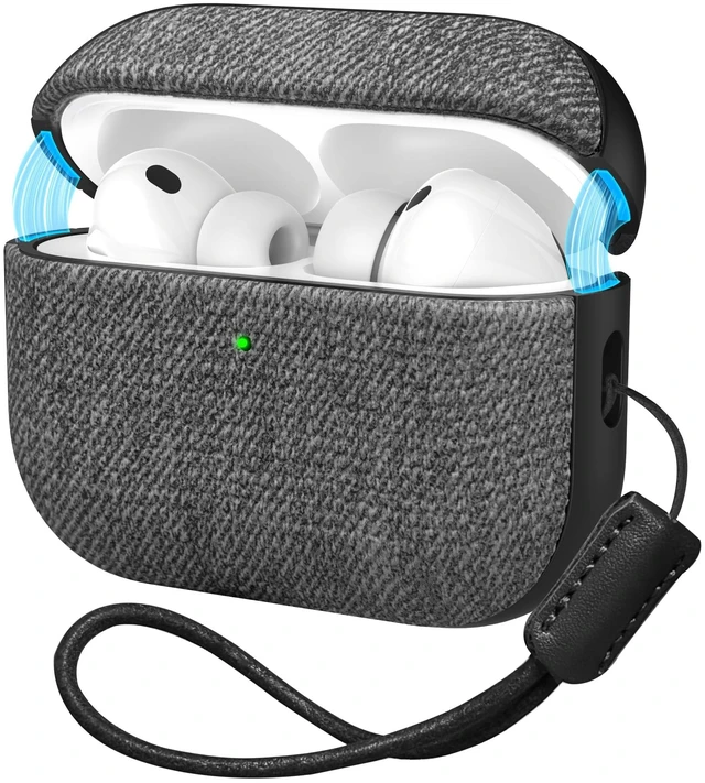Main image of Delidigi Magnetic Lid Vegan Leather Case for AirPods Pro 3 (2025)