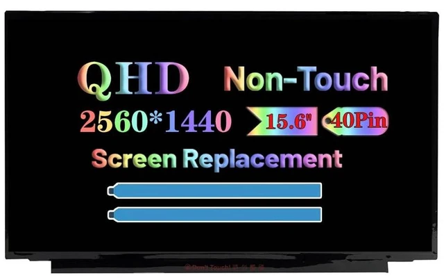 Main image of ENVYSOUL Screen Replacement for N156KME-GNA 15.6" Non-Touch Quad-HD 2560(RGB)1440 40pins 165Hz LCD LED Display Panel