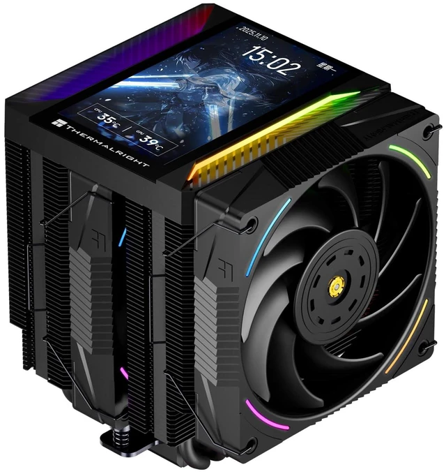 Main image of Thermalright TR Peerless Assassin 120 Vision MAX ARGB Black CPU Air Cooler, Twin Tower Radiator 2150RPM,480x854 Resolving Power IPS Screen with 5,Computer Cooler for Intel lga1851/1700/
