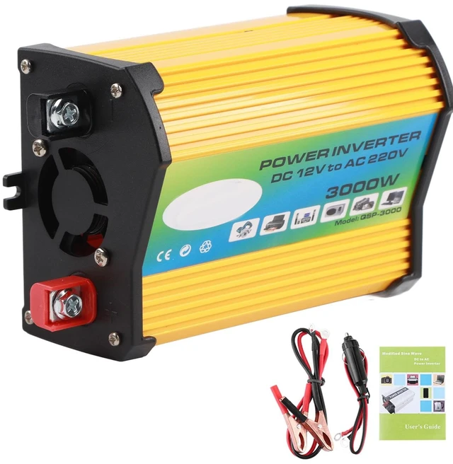 Main image of Aramox Power Converter, Dual USB 12V to 220V Car Power Transformer, DC to AC Modified Sine Converter Voltage Converter for Camping Travel Adapter (AC220V)