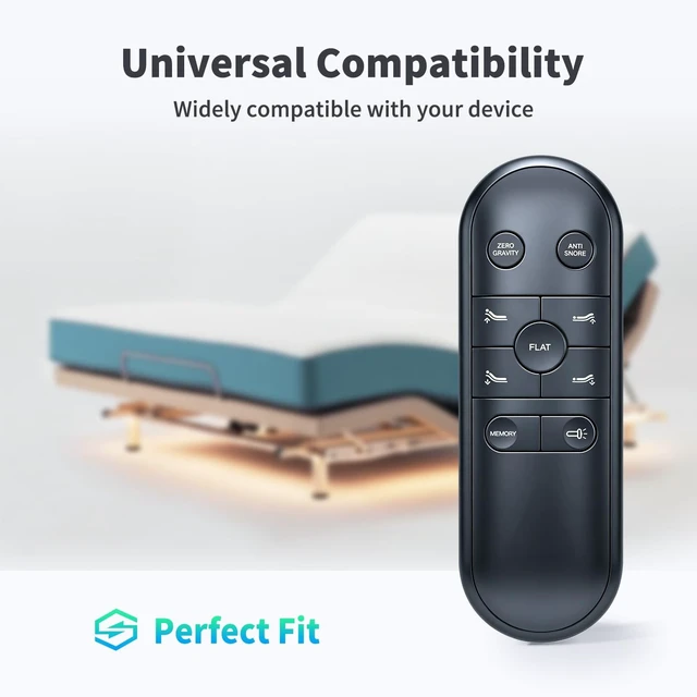 Alt view image 3 of 5 - Snrigw Replacement Remote Control for Richmat HJH82B /MLILY MS200 /EGOHOME/Bingaman/Dream Flex Adjustable Bed Zero Gravity, Head & Foot Incline