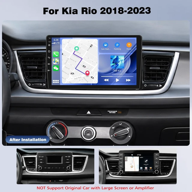 Alt view image 2 of 5 - Upgrcaru 4 Core+64G Car Radio for Kia Rio 2018-2023