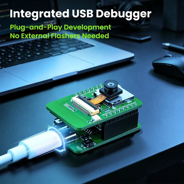 Alt view image 2 of 5 - Meshnology ESP32-S3 CAM Development Board Kit, N16R8 AI Camera, GC2145