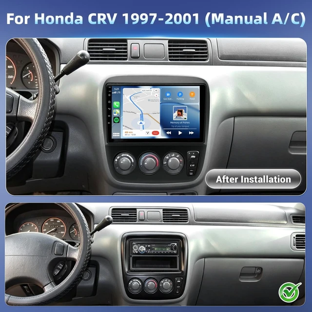 Alt view image 2 of 5 - 4+64G Android Car Radio for Honda CRV 1997 1998 1999 2000 2001 (Manual A/C)