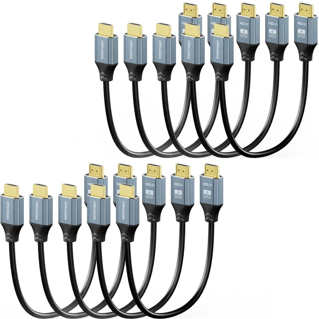 Main image of Short HDMI Cable 1FT 10-Pack,12inch HDMI 2.0 Cable Short High Speed