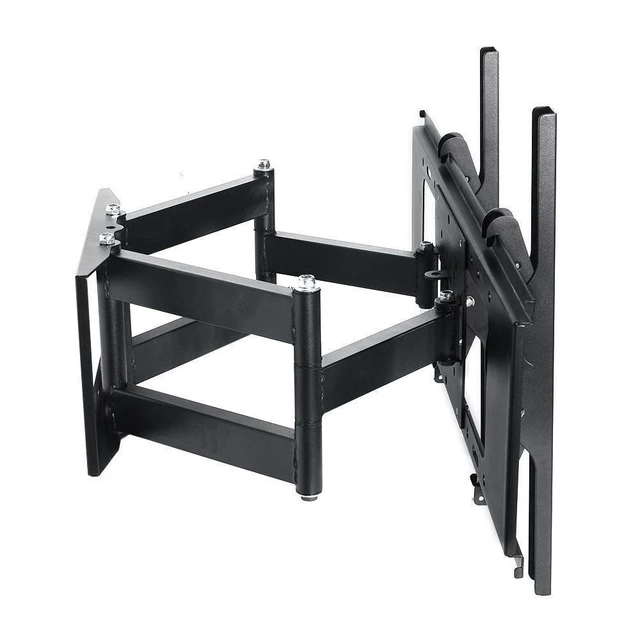 Alt view image 2 of 4 - Henxlco Dual Arm Articulating Full Motion Tilt TV Wall Mount Swivel Bracket for Most 32 37 40 42 46 47 50 52 55 65", Some up to 70" Flat Screen Panel Plasma LCD LED TV with VESA up to 600x 400mm
