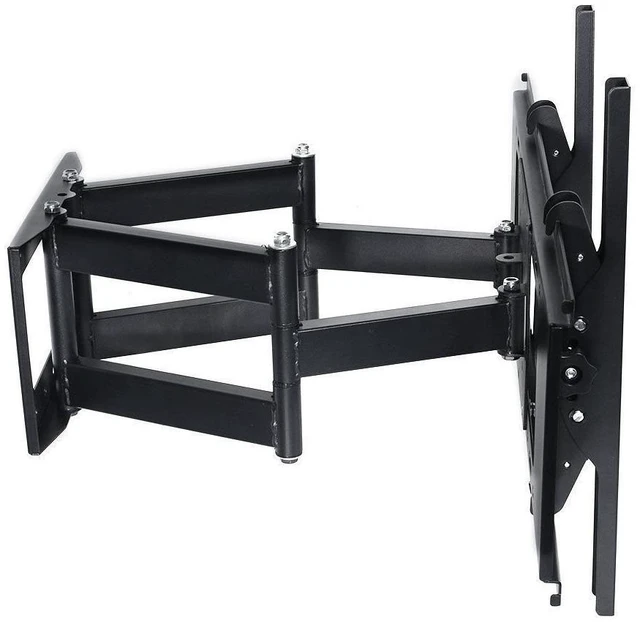 Alt view image 3 of 4 - Henxlco Dual Arm Articulating Full Motion Tilt TV Wall Mount Swivel Bracket for Most 32 37 40 42 46 47 50 52 55 65", Some up to 70" Flat Screen Panel Plasma LCD LED TV with VESA up to 600x 400mm