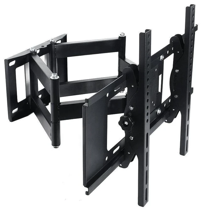 Main image of Henxlco Dual Arm Articulating Full Motion Tilt TV Wall Mount Swivel Bracket for Most 32 37 40 42 46 47 50 52 55 65", Some up to 70" Flat Screen Panel Plasma LCD LED TV with VESA up to 600x 400mm