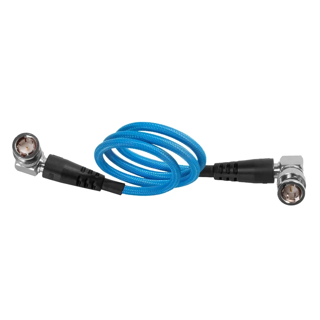 Alt view image 3 of 3 - KONDOR BLUE ^^ 22" 12G SDI Cable with Straight to Right-Angle Connectors for 4K 60p Camera Monitors and Transmitters ^^ High-Speed, 4K 60P,and 8K 30P Video formats ^^ Blue