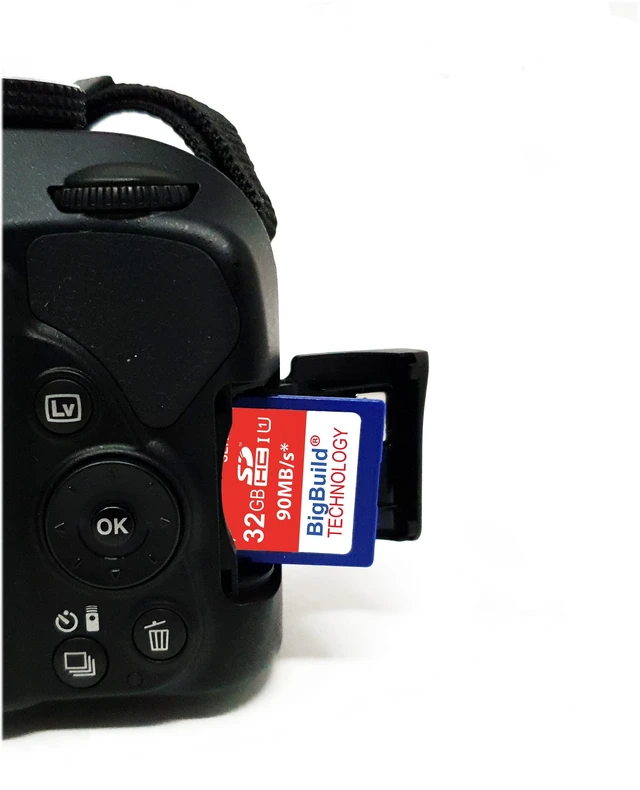 Alt view image 5 of 5 - BigBuild Technology 32GB Ultra Fast 90MB/s SD SDHC Memory Card for Canon EOS 1000D DSLR Camera