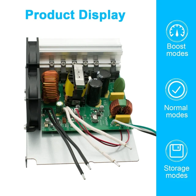 Alt view image 3 of 5 - PD4590CSV Power Converter Replacement for PD4500 Series Power Center RV Marine Battery Charger -90A