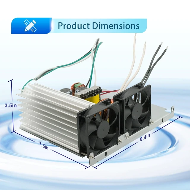 Alt view image 2 of 5 - PD4590CSV Power Converter Replacement for PD4500 Series Power Center RV Marine Battery Charger -90A