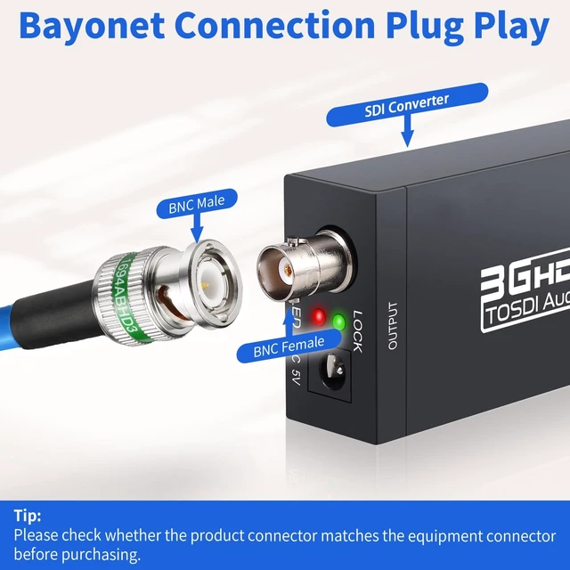 Alt view image 2 of 5 - Superbat 3G/6G/12G SDI Cable 100ft Belden 1694A, BNC Cable 75 Ohm + Spool for 4K/6K Video Transfer Recorder HDTV Upgrades Frame Synchronizer