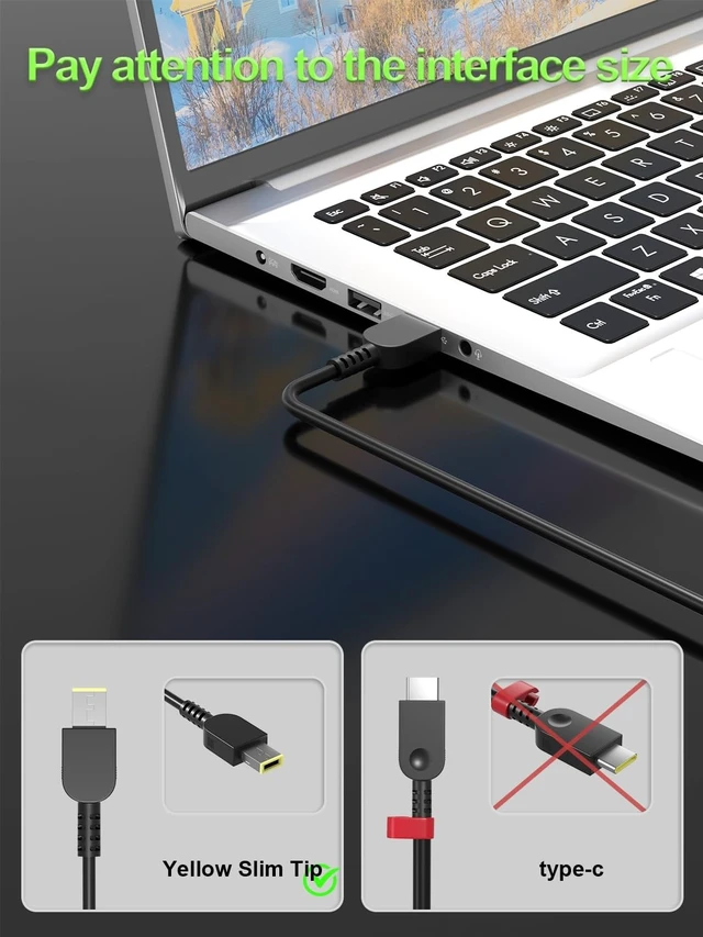 Alt view image 2 of 5 - PowerPortnerLink 245W Laptop Charger for Lenovo Legion Gaming Laptop