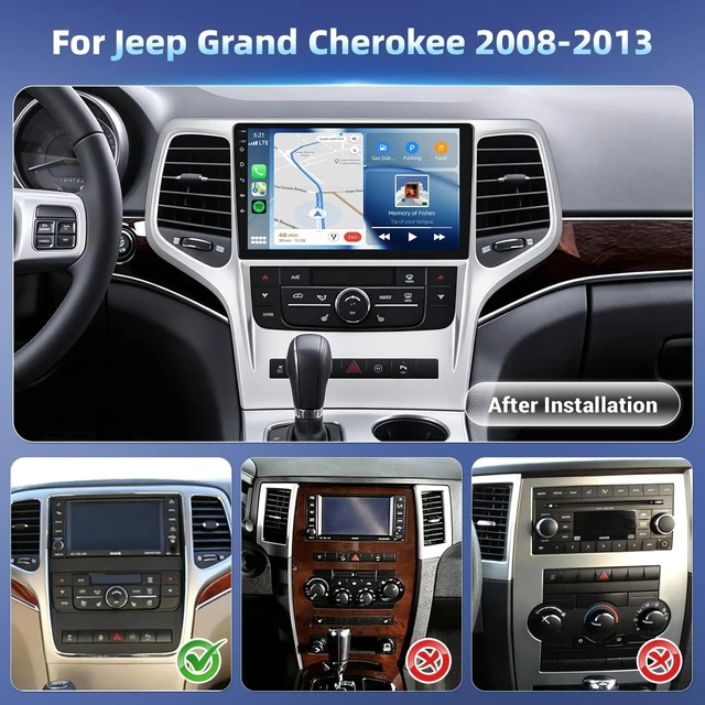 Alt view image 2 of 5 - 4+64G Android 15 Car Radio for Jeep Grand Cherokee 2008-2013
