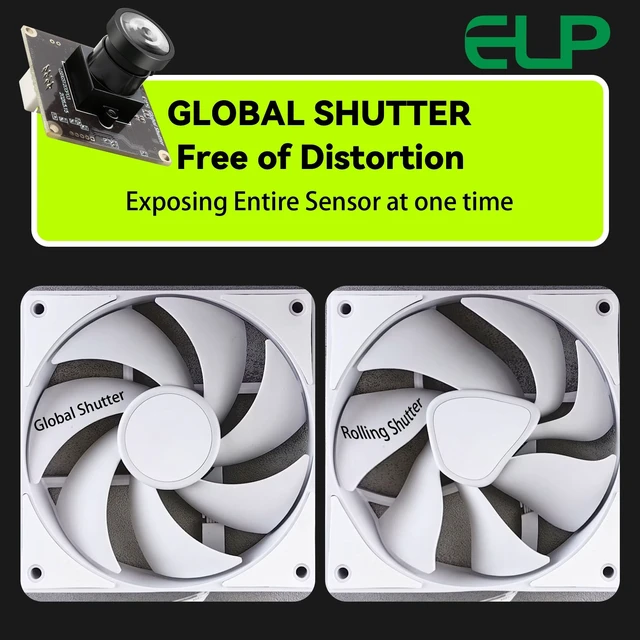 Alt view image 4 of 5 - ELP Global Shutter Monochrome USB Camera Module for PC, High Speed Webcam