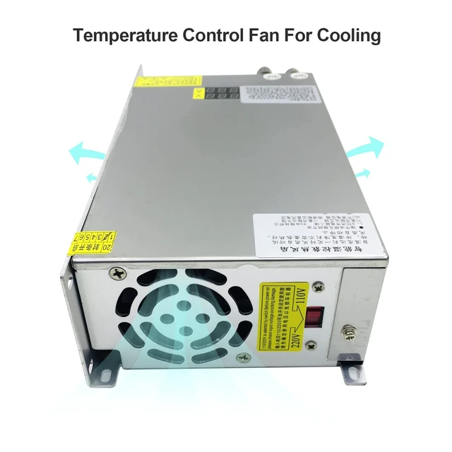 Alt view image 4 of 5 - ZJIVNV 1000W Adjustable Output Voltage and Current Switching Power Supply CC CV Converter AC 110V-220V to DC 0-24V 40A with Digital Display SMPS Voltage Regulator Transformer for Lab CCTV Radio