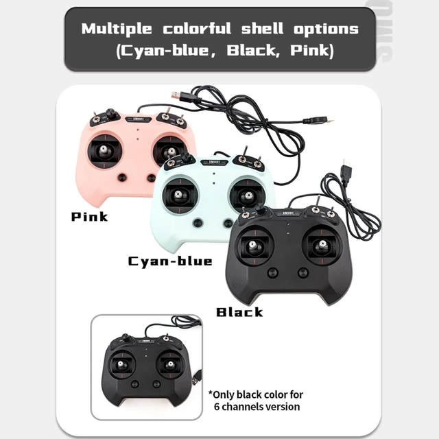 Alt view image 3 of 5 - HTLNUZD Flysky FS SM001 Flight Simulator Controller 8 CH, Supports a Variety FMS G3/G3.5/G4/G5/G6/G7 5.0 XTR VRC of Flight Simulation Software for RC Helicopters, Fixed Wing Etc (FS SM001-black)