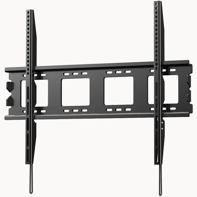 Main image of QAQMILI Heavy Duty Fixed TV Wall Mount for Most 50-120 Inch Screens, Low Profile TV Mount Bracket with Quick Release Lock, Ultra Slim Wall Mount, VESA 200x200-900x600mm, Holds 125kg/275 lbs, Large TVs
