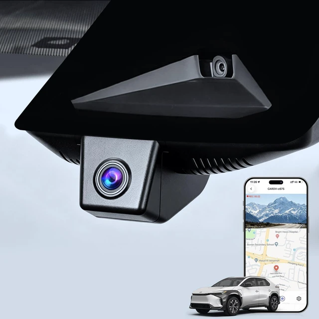 Main image of 4K Front Dash Cam for Toyota bZ4X 2022-2026 OEM Look Night Vision GPS