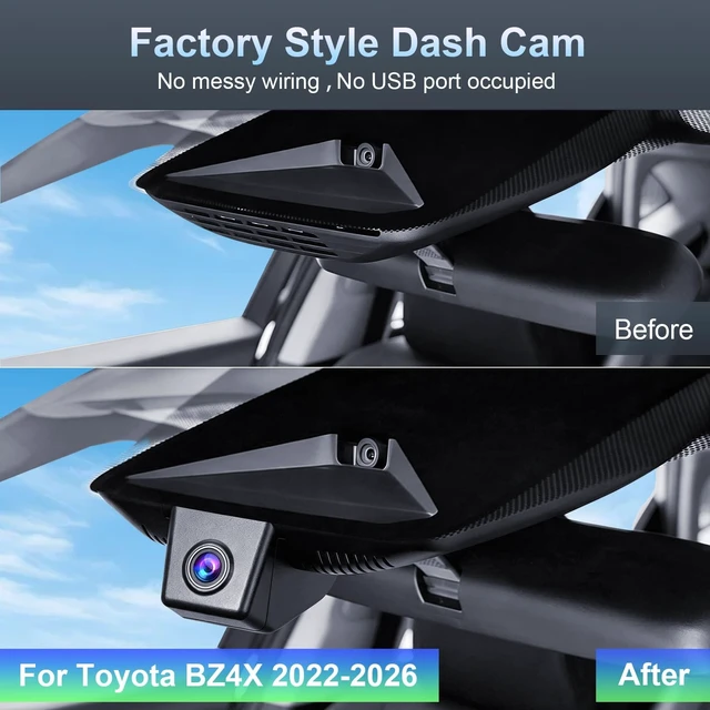 Alt view image 2 of 5 - 4K Front Dash Cam for Toyota bZ4X 2022-2026 OEM Look Night Vision GPS
