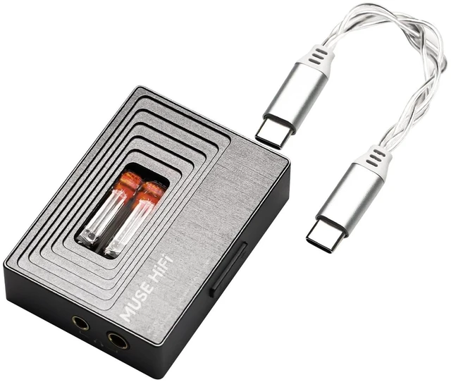 Main image of HiFiGo MUSEHiFi M3 Ultra Portable Tube DAC Amp with JAN6418 Vacuum Tube, 460mW/480mW Balanced Output, USB C Dongle DAC for IEMs & Headphones, Amplifier for Phone/PC/Mac