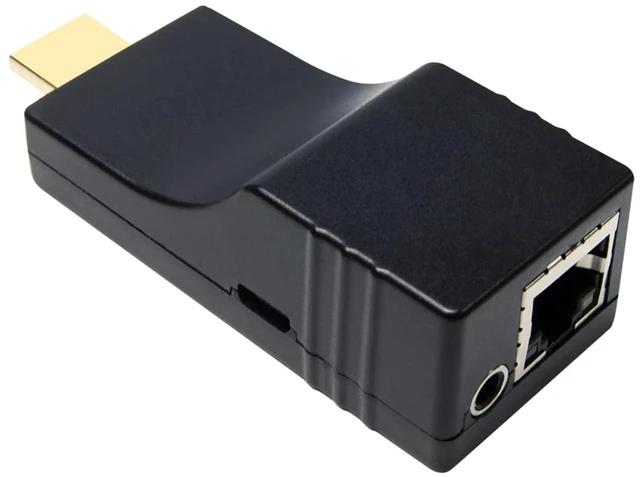 Main image of DDMALL ProAV 500ft HDMI Extender Over IP TCP Kit, Full HD 1080P, 1 to 1 Extender Over CAT5e/6 Cable or 1 to Many Over Gigabit Switch, H.265/HEVC, POC, USB-Powered, Receiver Only (HIP10 RX)