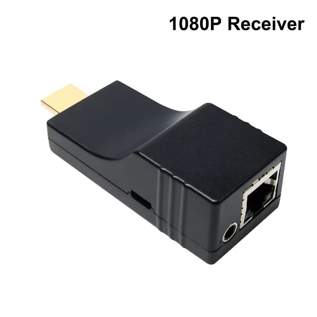 Alt view image 2 of 5 - DDMALL ProAV 500ft HDMI Extender Over IP TCP Kit, Full HD 1080P, 1 to 1 Extender Over CAT5e/6 Cable or 1 to Many Over Gigabit Switch, H.265/HEVC, POC, USB-Powered, Receiver Only (HIP10 RX)