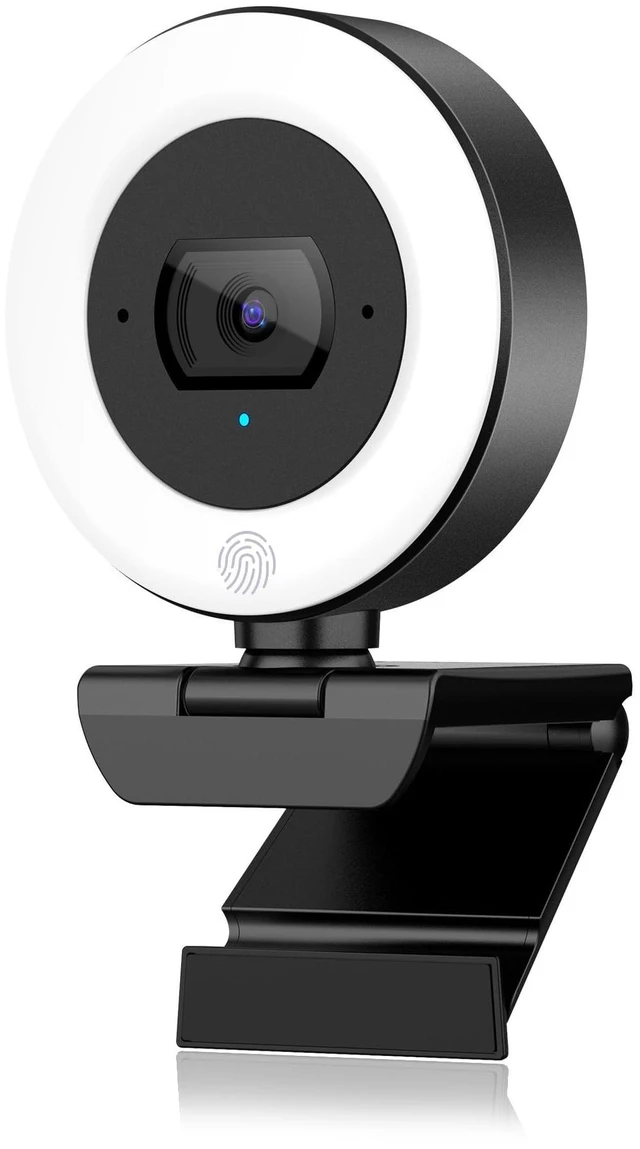 Main image of 4K Webcam with Ring Light, PDAF Autofocus Web Camera for Desktop Computer