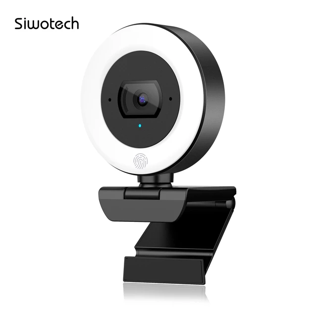 Alt view image 4 of 5 - 4K Webcam with Ring Light, PDAF Autofocus Web Camera for Desktop Computer