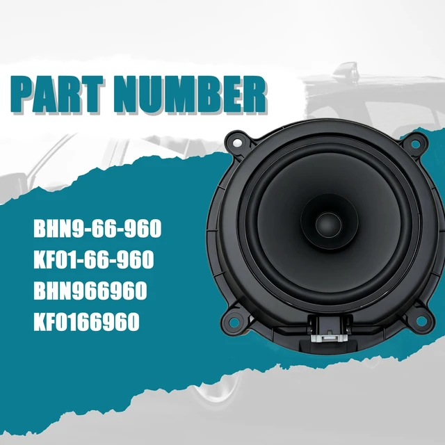 Alt view image 3 of 5 - Milespeed 1 Pair BHN9-66-960 Door Speaker Compatible with Mazda 3 2014-2018, Compatible with Mazda 6 CX-5 2013-2016 KF01-66-960, Left and Right