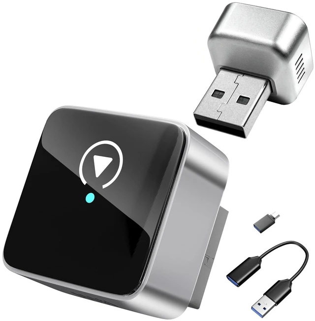 Main image of 2 in 1 Wireless Carplay Adapter, 2026 Upgraded for IOS&Android Auto Dongle