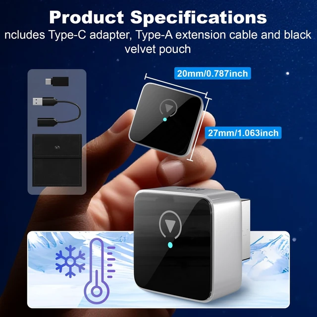 Alt view image 5 of 5 - 2 in 1 Wireless Carplay Adapter, 2026 Upgraded for IOS&Android Auto Dongle