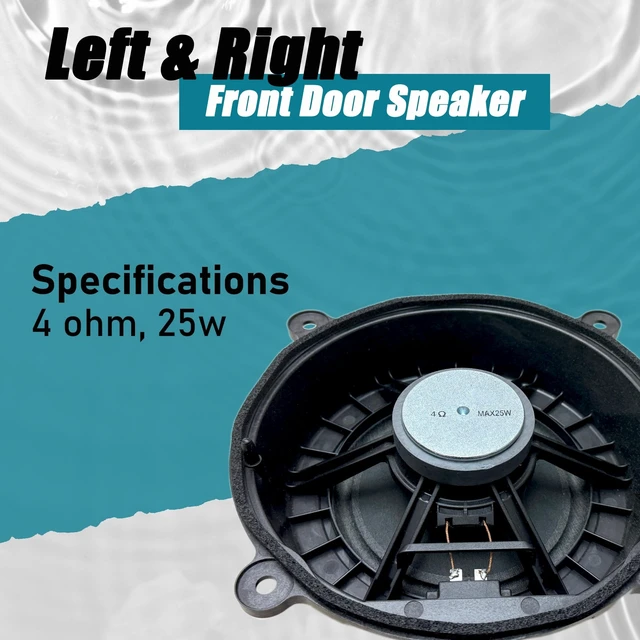 Alt view image 5 of 5 - Milespeed 1 Pair BHN9-66-960 Door Speaker Compatible with Mazda 3 2014-2018, Compatible with Mazda 6 CX-5 2013-2016 KF01-66-960, Left and Right
