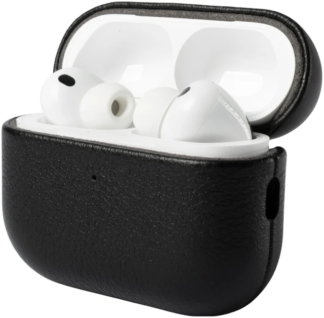 Main image of Snakehive Leather Case Compatible with AirPods Pro 3 - Case Cover - Black