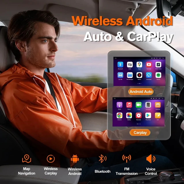 Alt view image 4 of 5 - 4G+64G Android 13 Car Radio for Ford F150 2009 2010 2011 2012 2013 2014, 9.7" Touch Wireless Carplay&Android Auto Support Touchscreen Radio Upgrade with AHD Camera,GPS Navigation,SWC,WiFi,FM